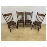 (4) Pressed Back Side Chairs