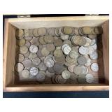 Unsorted Wheat Back Pennies with Bureau Box