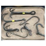 Primitive Wrought Iron Hooks