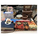 Photo Albums, Planters, Woven Rug