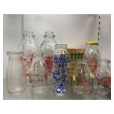 Recovered Milk Bottles with Ice Cream Container