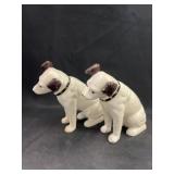 (2) Cast Metal Nipper Still Banks