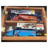 Diecast Transport Trucks with Crafted Display Case