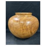 Burl Wood Turned Vase