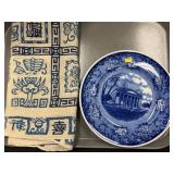 Transferware Plates with Table Cover