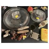 Mr. Peanut Canister Lids, Pocket Knives, Figurines