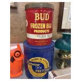 Pretzel and Egg Products Tins