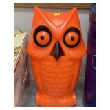 Blow Mold Lighted Owl