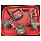 Vintage Meat Grinder with Utensils