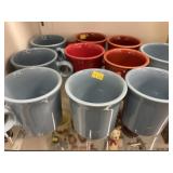 (9) Fiestaware Mugs with Soup Mug