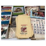 Advertising Calendars, Corn Meal Bags, etc.