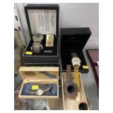 Hamilton & Bulova Wristwatches with Vintage Pipes