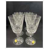 (6) Waterford Crystal Water Goblets