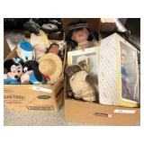 (2) Boxes of Dolls and Plush Toys