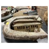 Horseshoes, Disassembled Cast Metal Trolley