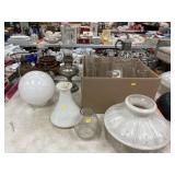 Glass Lamp Shades, Chimneys, Fluid Lights