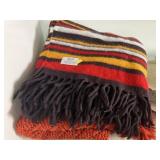 Wool Blanket with Afghan