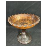 Carved Wood Compote