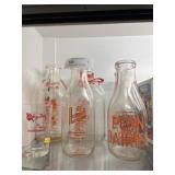 Recovered Lancaster County, PA Milk Bottles