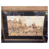 Framed Fox Hunt Print
