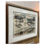 Sandra Giangiulio Framed Snow Scene Print