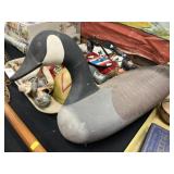 Carved Wood Goose Decoy
