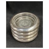 (4) Sterling Banded Coasters