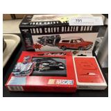 Vehicle Banks with Earnhardt Playing Cards