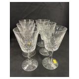 (6) Waterford Crystal Wine Glasses