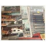 Vintage Postcards with Cardboard Stand-Ups
