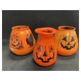 (3) Vintage Halloween Candleholders
