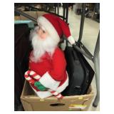 Santa Figurine, Travel Case, Suitcase