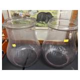 (2) Street Light Lantern Globes