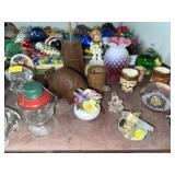 Candy Containers, Marbles, Figurines