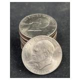 (12) Eisenhower $1.00 Coins