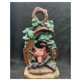 Vintage Fox Hunt Cast Metal Door Stop