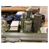 Demilled Artillery Cannon, Field Radio, etc.