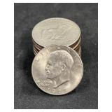 (12) Eisenhower $1.00 Coins