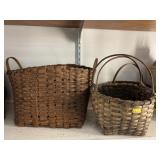 (3) Split Oak Woven Baskets