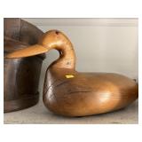 Unsigned Carved Wood Duck Decoy