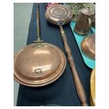 (2) Polished Copper Bed Warmers