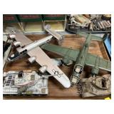 Toy Military Vehicles with Pressed Steel Airplanes