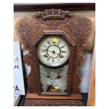 Ansonia Oak Cased Mantel Clock