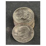 (12) Eisenhower $1.00 Coins
