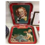 (4) Vintage Coca-Cola Advertising Trays
