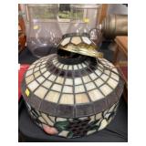 Slag Glass Hanging Light