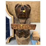 Carved Wood Bear