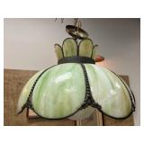 Slag Glass Ceiling Light
