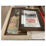 Railroad Poster, Framed Lithograph
