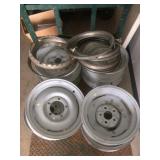 Steel Jeep Wheels with Trim Rings